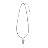 Metallic mini Bear Necklace