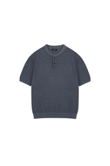 Waffle Knit Henley T-Shirt