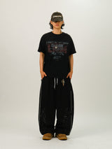 LU Gradation Vintage Printing 1/2 T