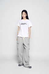 25SS オーバーサイズカーゴジョガーパンツ メランジ