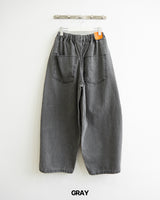 Herringbone Pintuck Balloon Pants