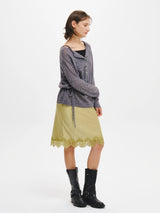 HAIRY DIA SHEER KNIT PULLOVER 