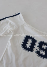 09トラックオフショルダーTシャツ