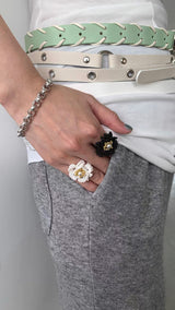 Rose beads ring(2color)