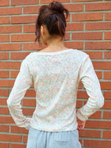 EMBLEM FLOWER L/S PINK
