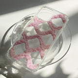 CROCHET NET PHONE CASE_BLUE