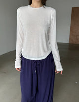  soft simple slim T