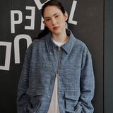 [Unisex] ジャカードジャンパー Blue