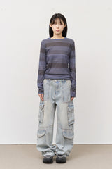 Space Cargo Denim Pants