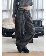 Camo wide ring pants(2color)