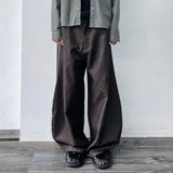 Belted Curved Balloon Trousers