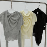 Wrap Half Knit - 3colors