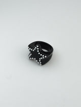 [Formica] Star Stud ring (Black)