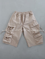 [UNISEX] Bermuda Cargo Wide Pants