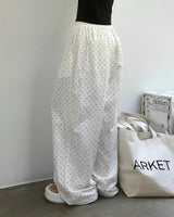 [MADE] Dot, Pintack Wide Pants