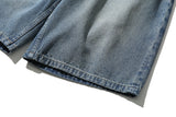 Slap Denim Artwork Bermuda Pants (Light Blue)
