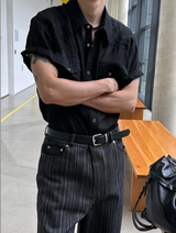 [S/S] Western シースルーリンクルシャツ(3color)