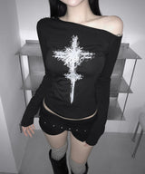 della cross off tee (2colors)