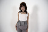  pumpkin check sleeveless_white