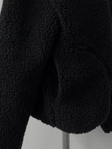 [unisex] sherpa hoodie fleece zip-up (2color)