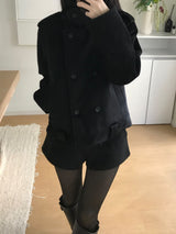Mate High Neck Double Jacket (2 colors)