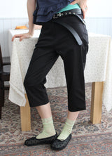 スリット カプリ パンツ