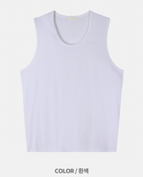 Urban Slit Layered Cotton Sleeveless Nashi