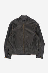 Bangor vintage washed leather jacket