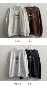 In Basic Lettering Napping Sweatshirt
