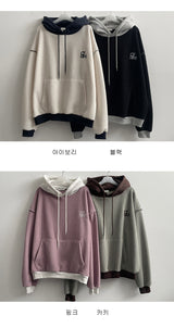Potchell Waffle Colored Big Hoodie