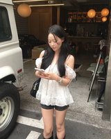 ローライズ ダークデニム ショートパンツ