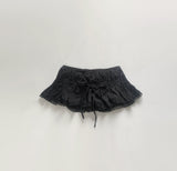 ウィンガーシャーリングレーススカート (Black)