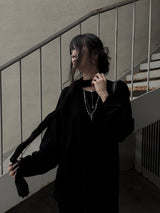 wrinkle pleated scarf (2color)