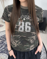 Leen 86 Camo Crop Top