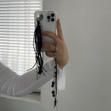 Boucle Mix Long Tassel Keychain