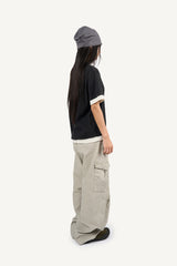 Iron rule layered vintage T-shirt