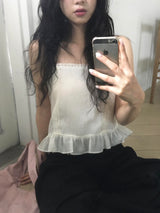 Lace Sleeveless Blouse