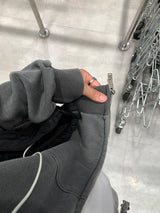 Look Barbell Pigment Semi-Crop Two-Way Hoodie Zip-Up