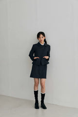 ODE ASYMMETRIC JACKET / CHARCOAL