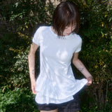 フリルレイヤードドットTシャツ (White) F25QB128
