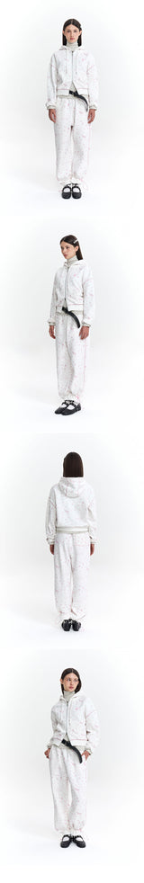 TROLLS VINTAGE グラフィックナッピングワイドジョガーパンツ - WHITE