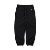 LIGHTWEIGHT LOGO JOGGER PANTS BLACK/BURGUNDY