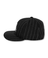 Pinstripe D Symbol Wool CAP_Black