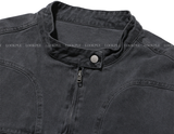  Filed Named Pigment Biker Jacket