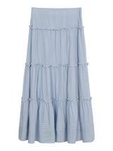 sky frill cancan long skirt