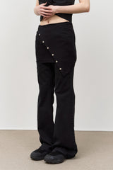 (W) ショップベーシックブーツカットパンツ (2color)