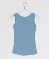 Duhin Basic Color Layered Round Sleeveless