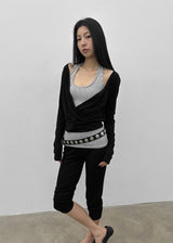 [MADE] Tilki Summer Wrap Long Sleeve Top