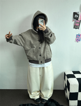 TERRY SHEEP🐑☁🤎HOODIE CARDIGAN JACKET 🤎💛🖤3COLOR