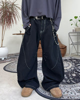 Table Dart Curved Snap Pants